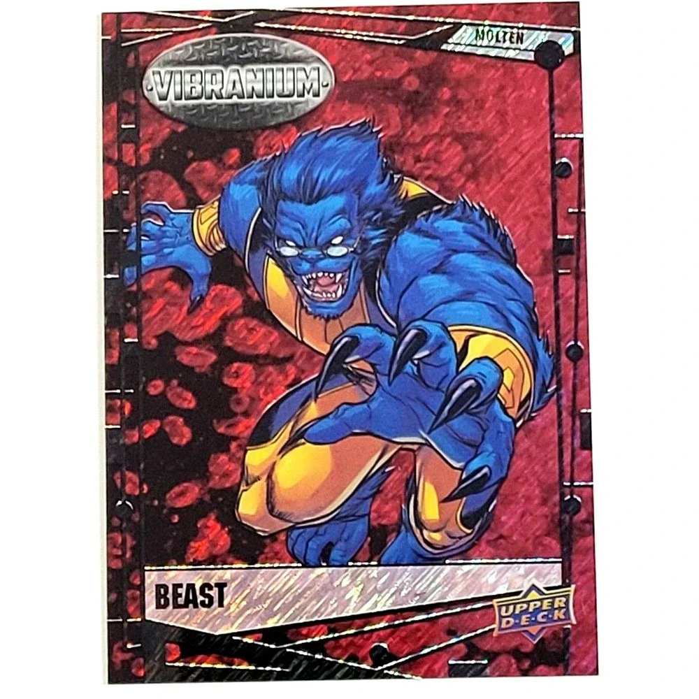 2015 MARVEL VIBRANIUM BEAST 268/299 MOLTEN RARE RAW‎ FRAME VARIANT X-MEN